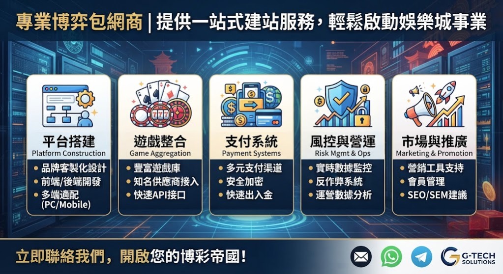 提供一站式建站服務,輕鬆啟動娛樂城事業 提供一站式建站服務,輕鬆啟動娛樂城事業
